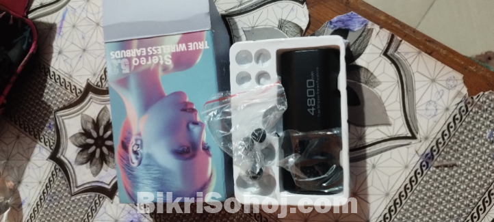 Bluetooth headphones cum power bank